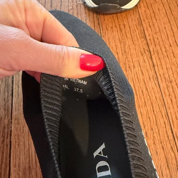 Prada Black Slip-On Sneakers - Picture 5 of 5